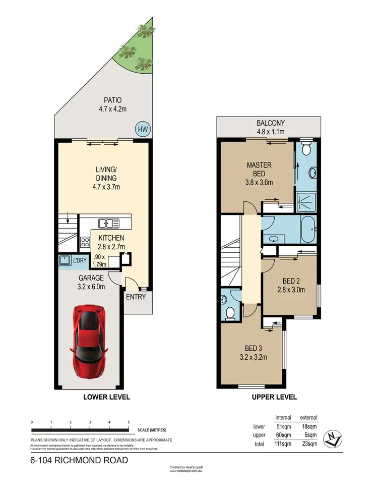 Floorplan of Homely townhouse listing, 6/104 Richmond Road, Morningside QLD 4170