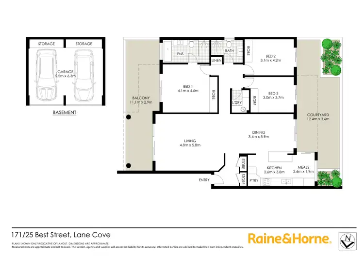 Floorplan of Homely apartment listing, 171/25 Best Street, Lane Cove NSW 2066