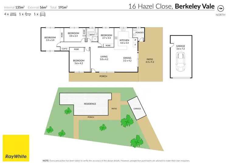 Floorplan of Homely house listing, 16 Hazel Close, Berkeley Vale NSW 2261