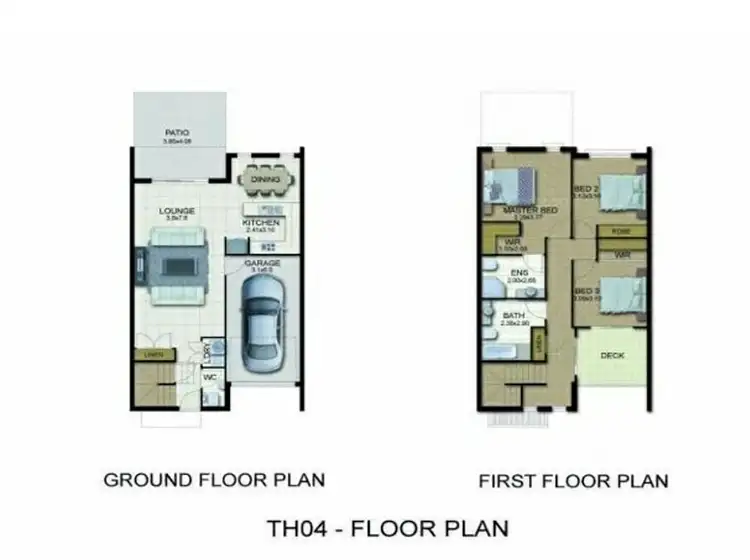 Floorplan of Homely townhouse listing, 12/38-40 School Road, Capalaba QLD 4157