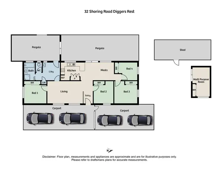 Floorplan of Homely house listing, 32 Shoring Road, Diggers Rest VIC 3427