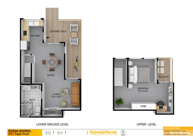 Floorplan of Homely townhouse listing, 5/51 Rajah Road, Ocean Shores NSW 2483