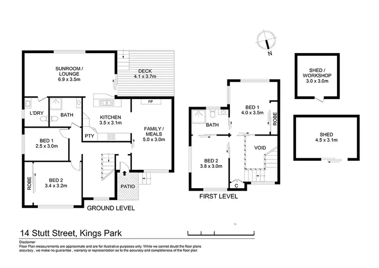 Floorplan of Homely house listing, 14 Stutt Street, Kings Park NSW 2148