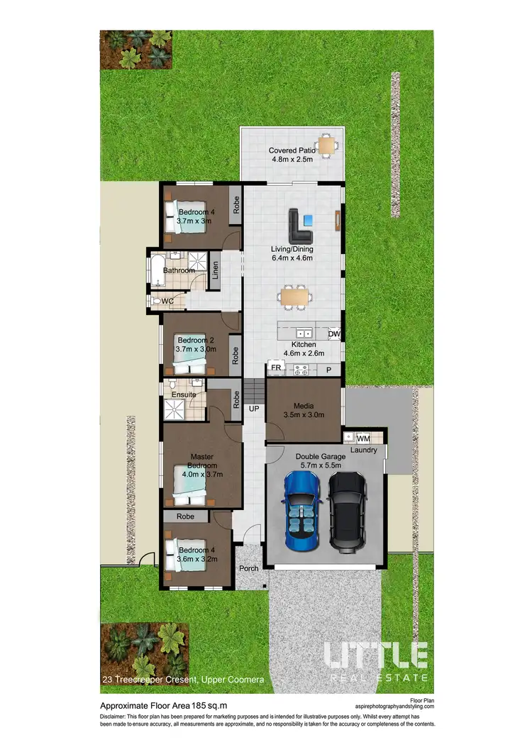 Floorplan of Homely house listing, 23 Treecreeper Crescent, Upper Coomera QLD 4209