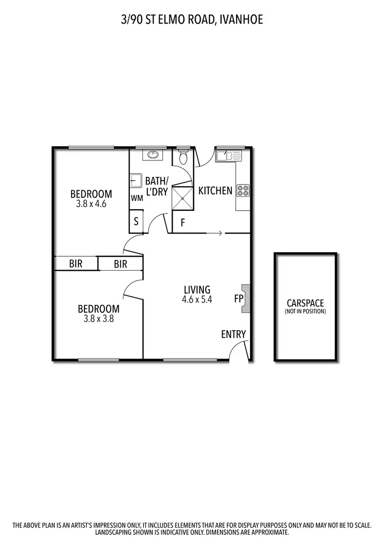 Floorplan of Homely unit listing, 3/90 St Elmo Rd, Ivanhoe VIC 3079
