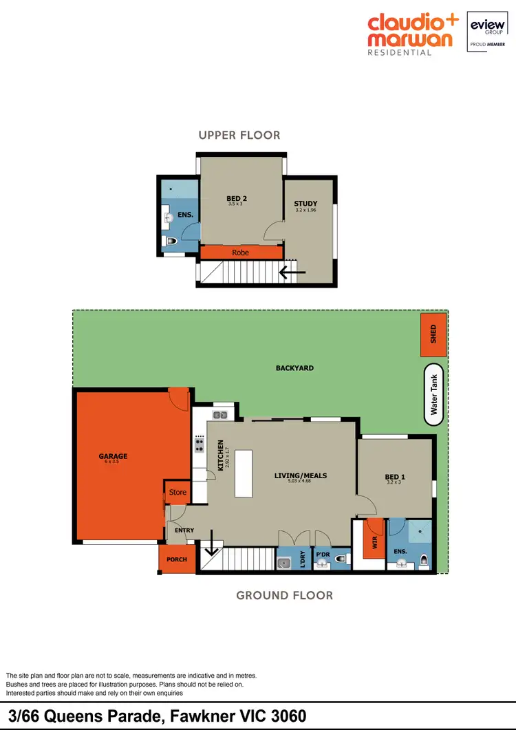 Floorplan of Homely townhouse listing, 3/66 Queens Parade, Fawkner VIC 3060
