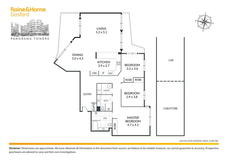 Floorplan of Homely apartment listing, 22/91-95 John Whiteway Drive, Gosford NSW 2250