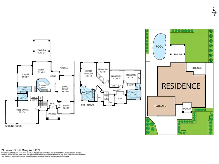 Floorplan of Homely house listing, 74 Hannah Circuit, Manly West QLD 4179