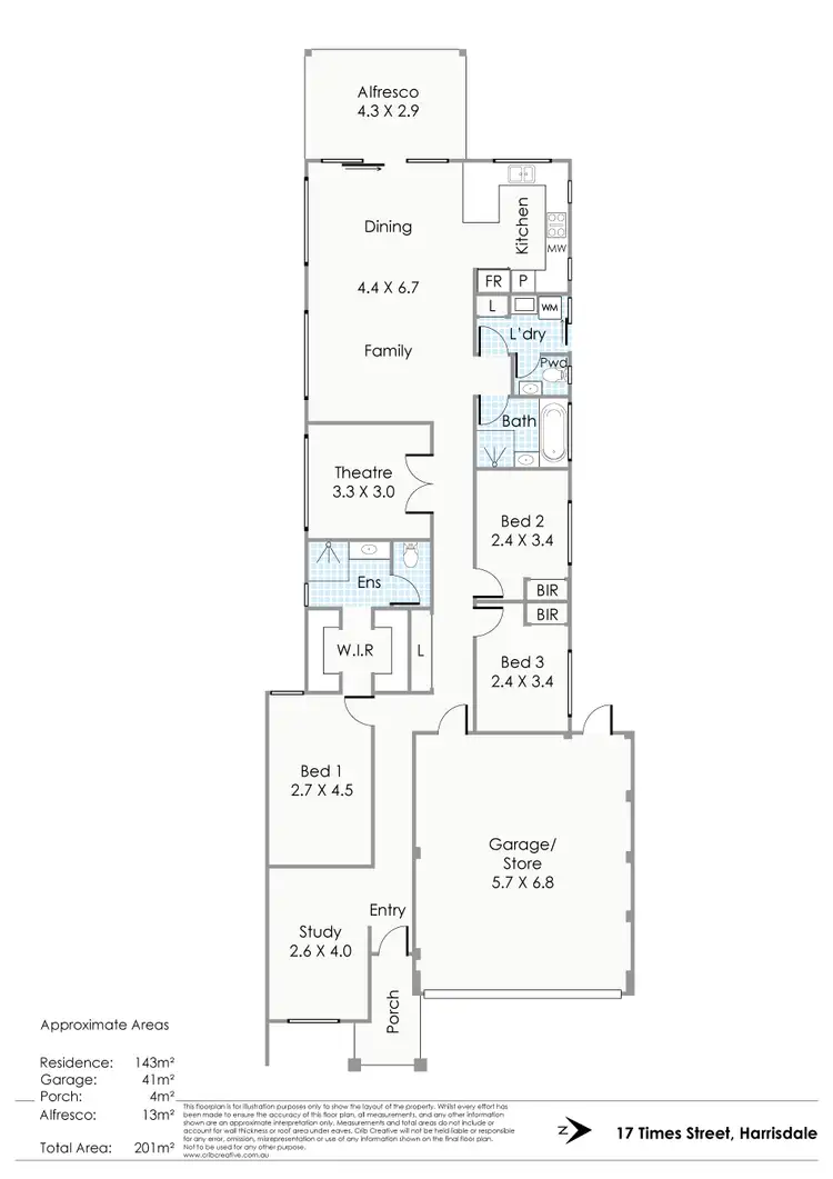 Floorplan of Homely house listing, 17 Times Street, Harrisdale WA 6112