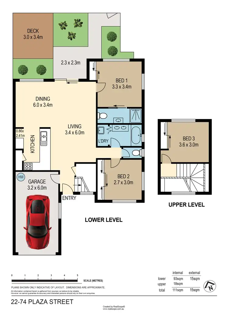 Floorplan of Homely townhouse listing, 22/74 Plaza Street, Wynnum West QLD 4178