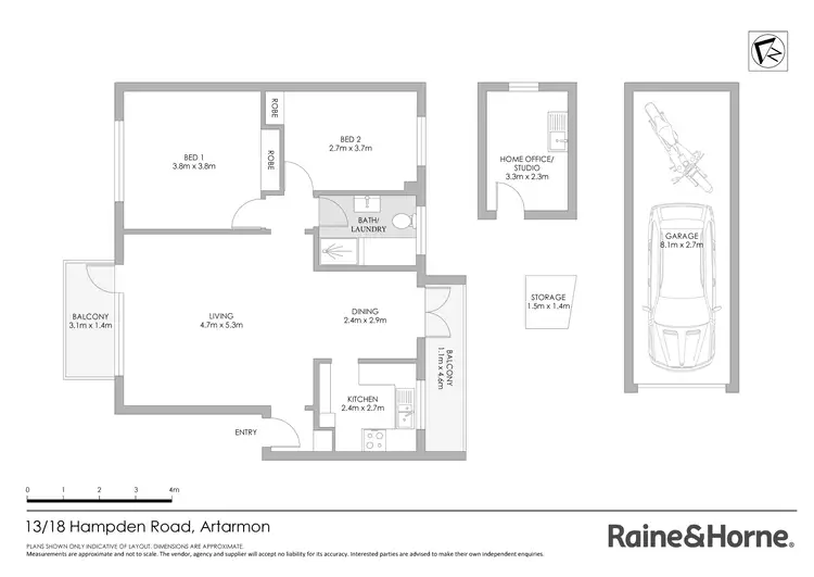 Floorplan of Homely apartment listing, 13/18 Hampden Road, Artarmon NSW 2064