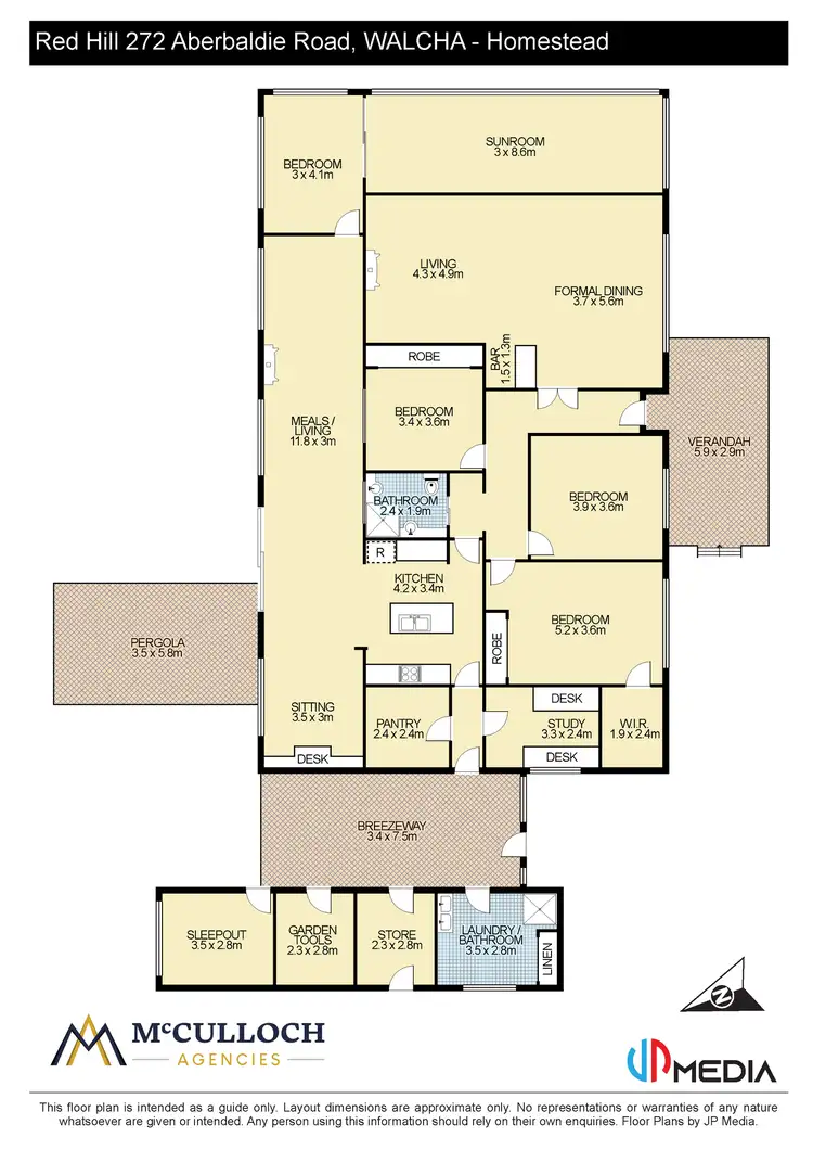 Floorplan of Homely rural property listing, 272 Aberbaldie Road, Walcha NSW 2354