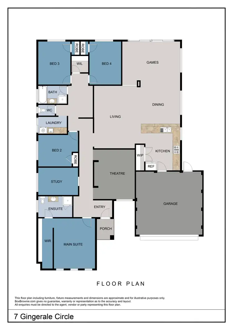 Floorplan of Homely house listing, 7 Gingerale Circle, Byford WA 6122