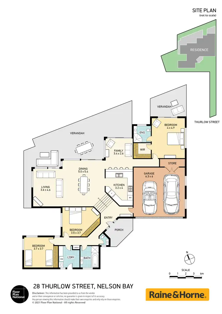 Floorplan of Homely house listing, 28 THURLOW AVENUE, Nelson Bay NSW 2315