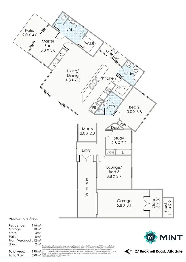 Floorplan of Homely house listing, 27 Bricknell Road, Attadale WA 6156