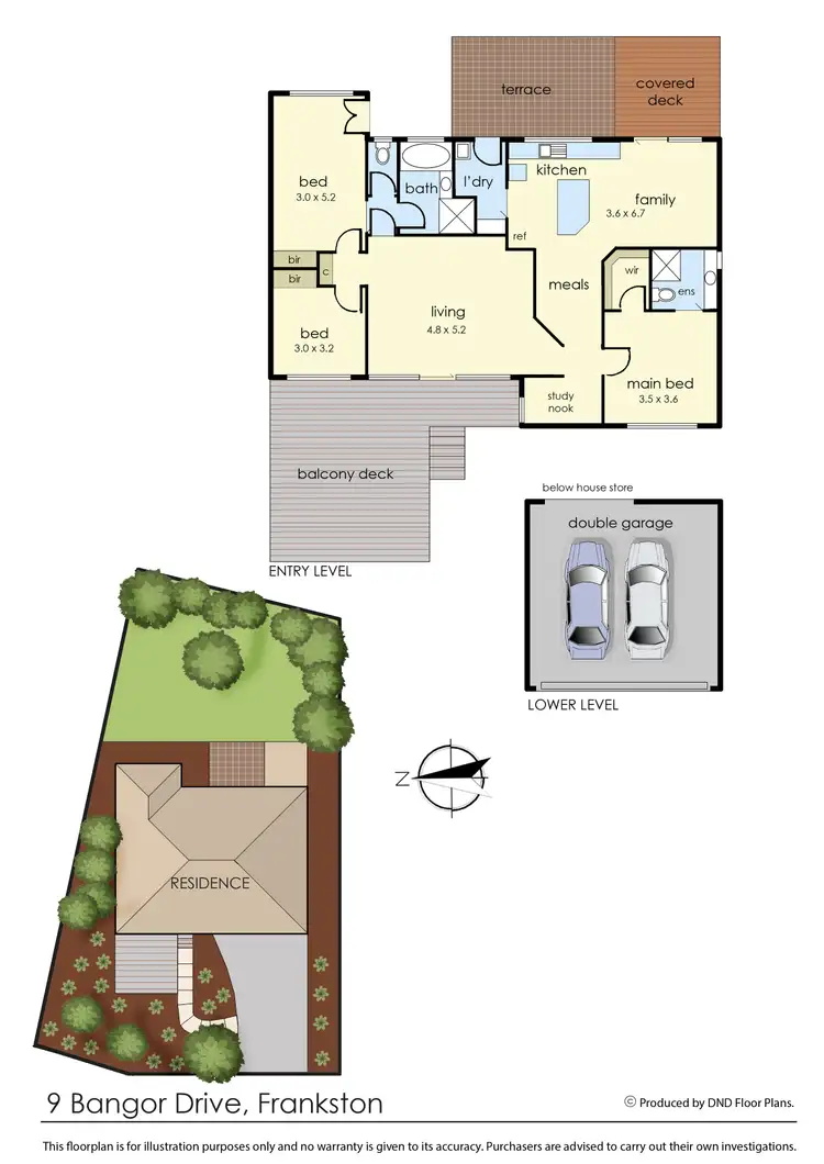 Floorplan of Homely house listing, 9 Bangor Drive, Frankston VIC 3199