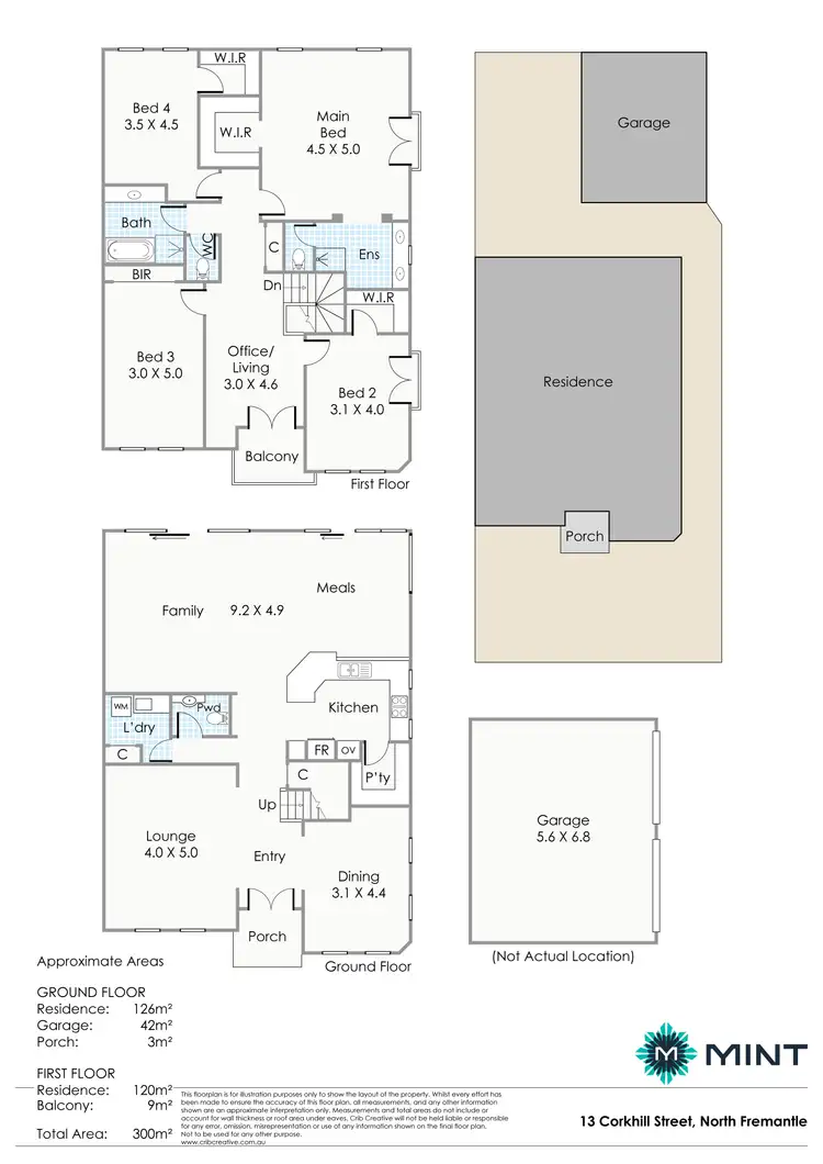 Floorplan of Homely house listing, 13 Corkhill Street, North Fremantle WA 6159