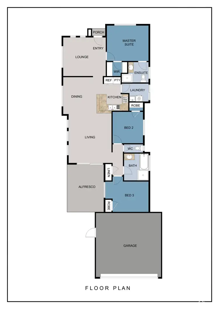 Floorplan of Homely house listing, 22 Shorthorn Circuit, Byford WA 6122