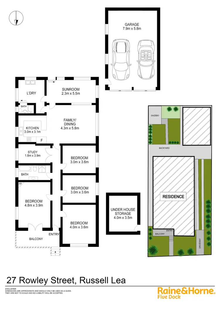 Floorplan of Homely house listing, 27 Rowley Road, Russell Lea NSW 2046