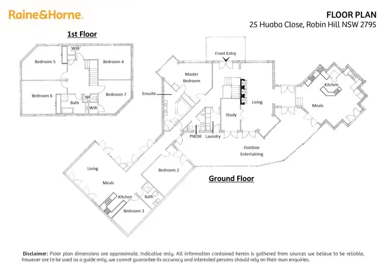Floorplan of Homely house listing, 25 Huaba Close, Robin Hill NSW 2795