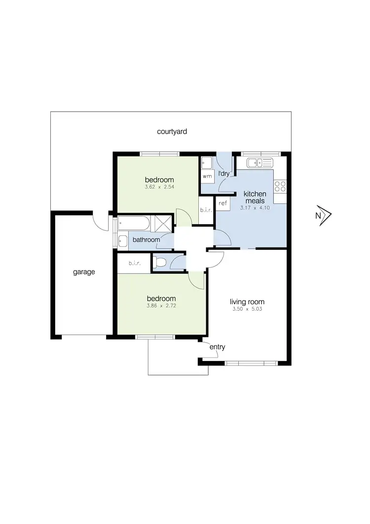 Floorplan of Homely house listing, 11/51-53 Alma Street, West Footscray VIC 3012