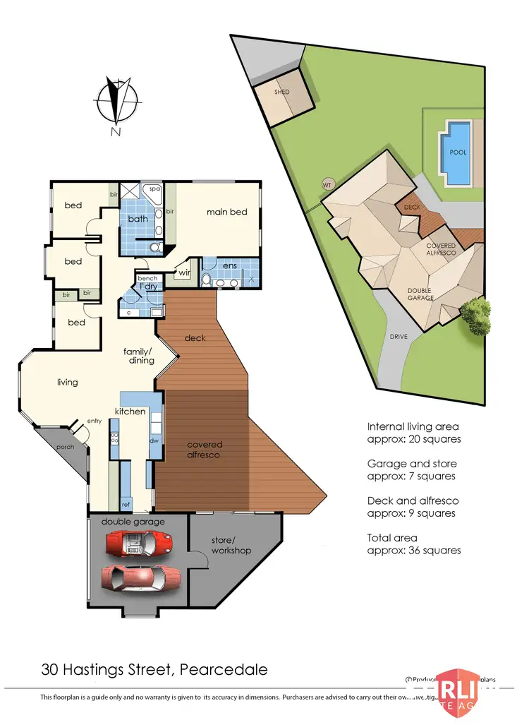 Floorplan of Homely house listing, 30 Hastings Street, Pearcedale VIC 3912