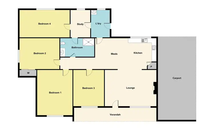 Floorplan of Homely house listing, 144 Moore Street, Ararat VIC 3377