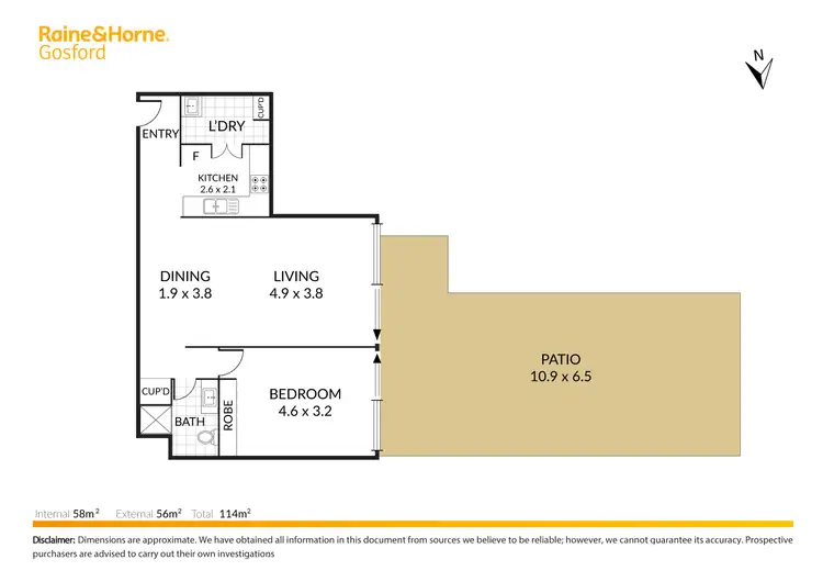 Floorplan of Homely apartment listing, 1/12 Baker Street, Gosford NSW 2250