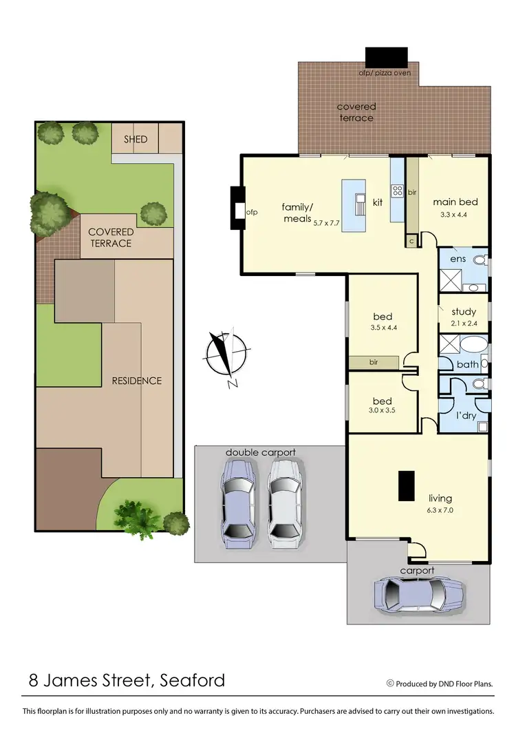 Floorplan of Homely house listing, 8 James Street, Seaford VIC 3198
