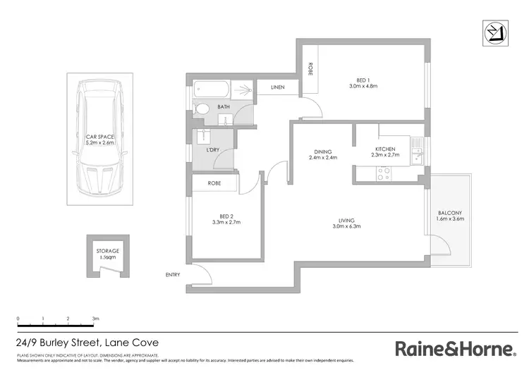 Floorplan of Homely apartment listing, 24/9 Burley Street, Lane Cove NSW 2066