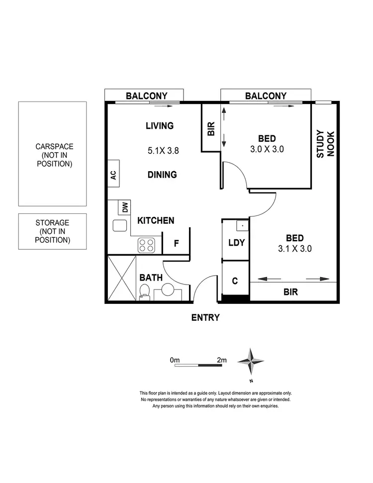 Floorplan of Homely apartment listing, 5214/185 Weston Street, Brunswick East VIC 3057