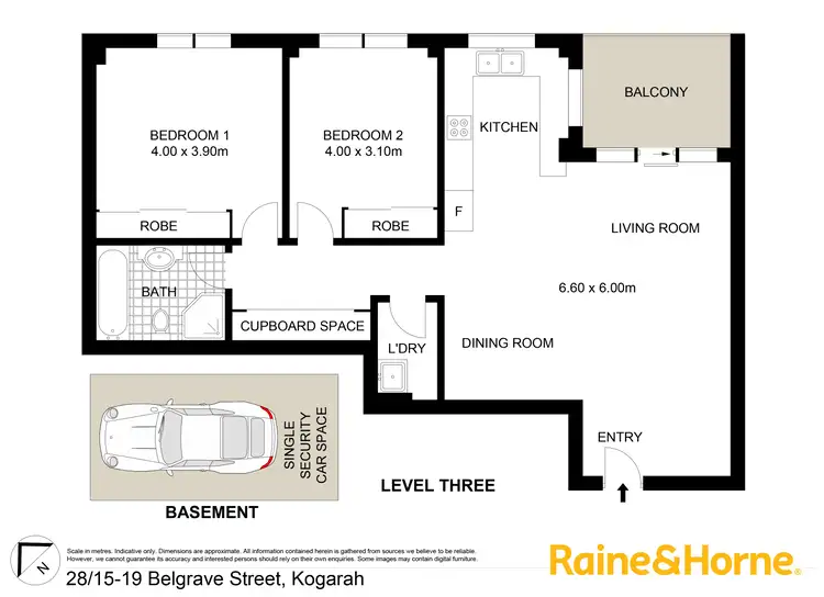Floorplan of Homely apartment listing, 28/15-19 Belgrave Street, Kogarah NSW 2217