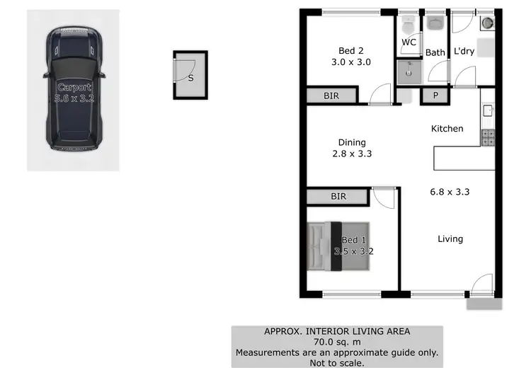 Floorplan of Homely unit listing, 3/516 Alldis Avenue, Lavington NSW 2641