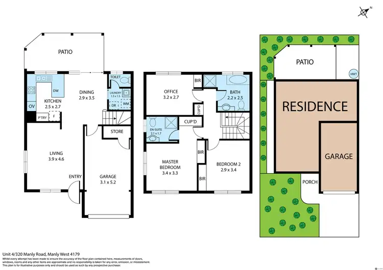 Floorplan of Homely townhouse listing, 4/320 Manly Road, Manly West QLD 4179