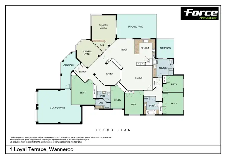 Floorplan of Homely house listing, 1 Loyal Terrace, Wanneroo WA 6065