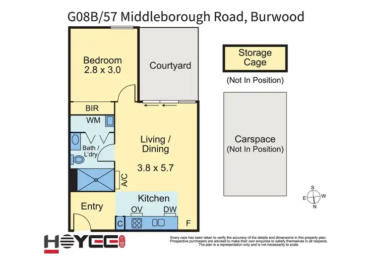 Floorplan of Homely apartment listing, G08B/57 Middleborough Road, Burwood VIC 3125