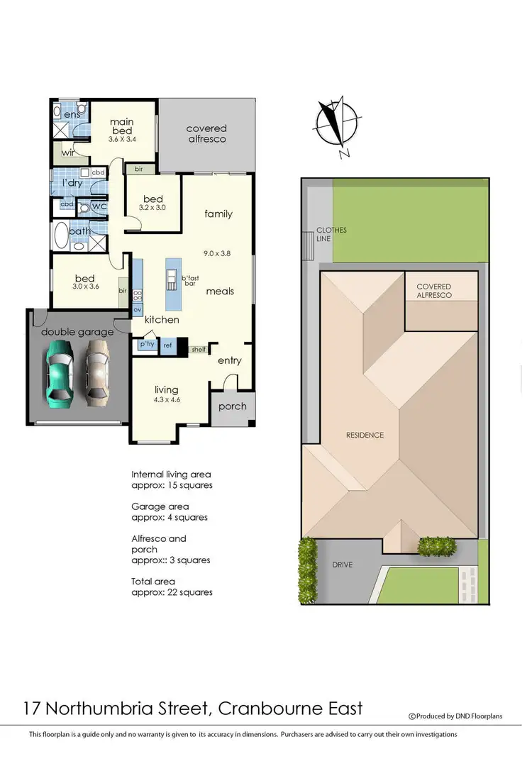Floorplan of Homely house listing, 17 Northumbria Street, Cranbourne East VIC 3977