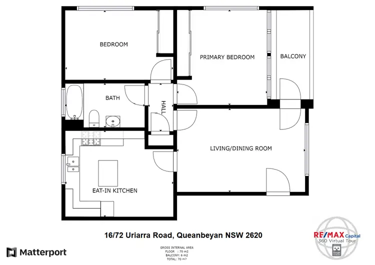 Floorplan of Homely unit listing, 16/72 Uriarra Road, Queanbeyan NSW 2620