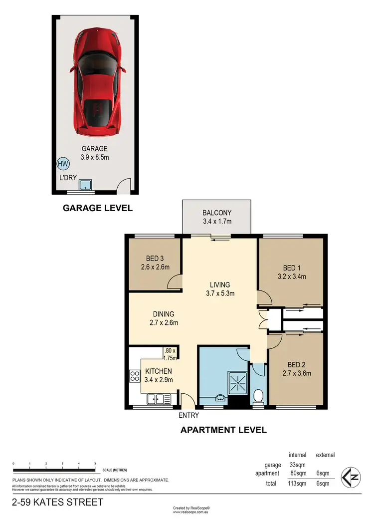 Floorplan of Homely unit listing, 2/59 Kates Street, Morningside QLD 4170