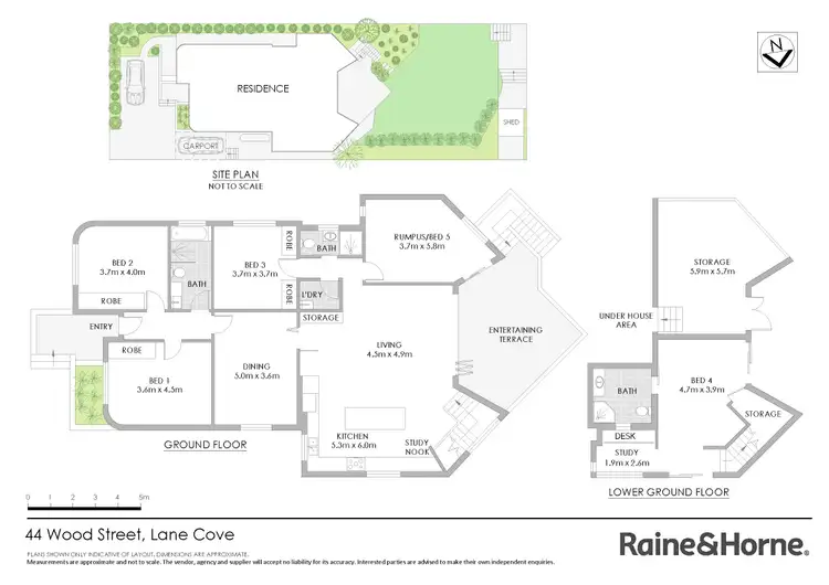 Floorplan of Homely house listing, 44 Wood Street, Lane Cove NSW 2066