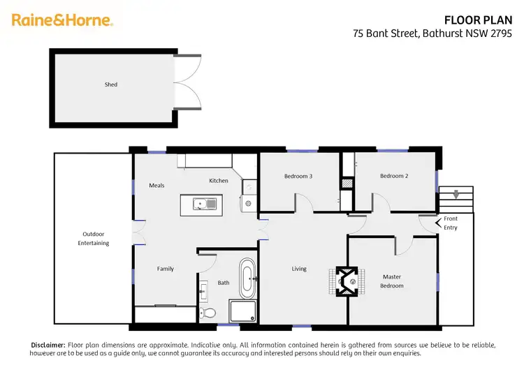 Floorplan of Homely house listing, 75 Bant Street, South Bathurst NSW 2795
