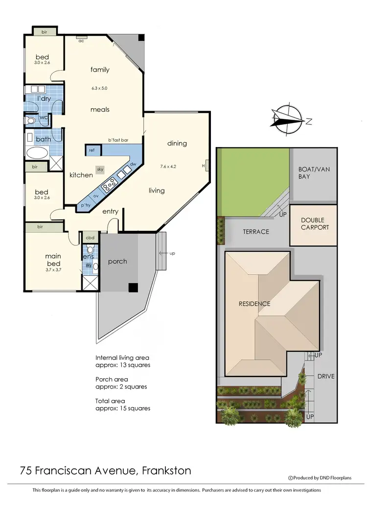 Floorplan of Homely house listing, 75 Franciscan Avenue, Frankston VIC 3199