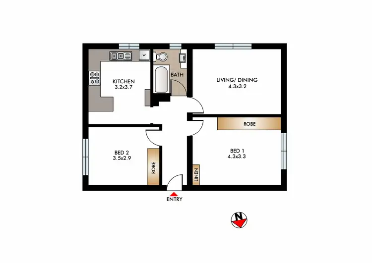 Floorplan of Homely apartment listing, 1/23A Allens Parade, Bondi Junction NSW 2022