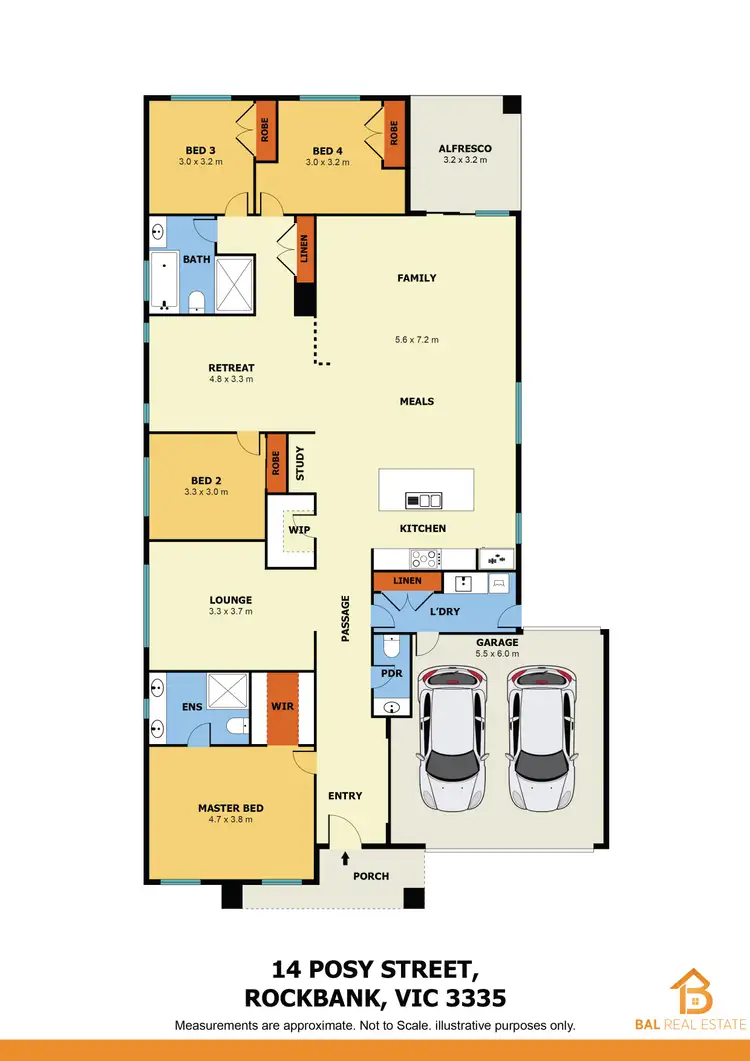 Floorplan of Homely house listing, 14 Posy Street, Rockbank VIC 3335