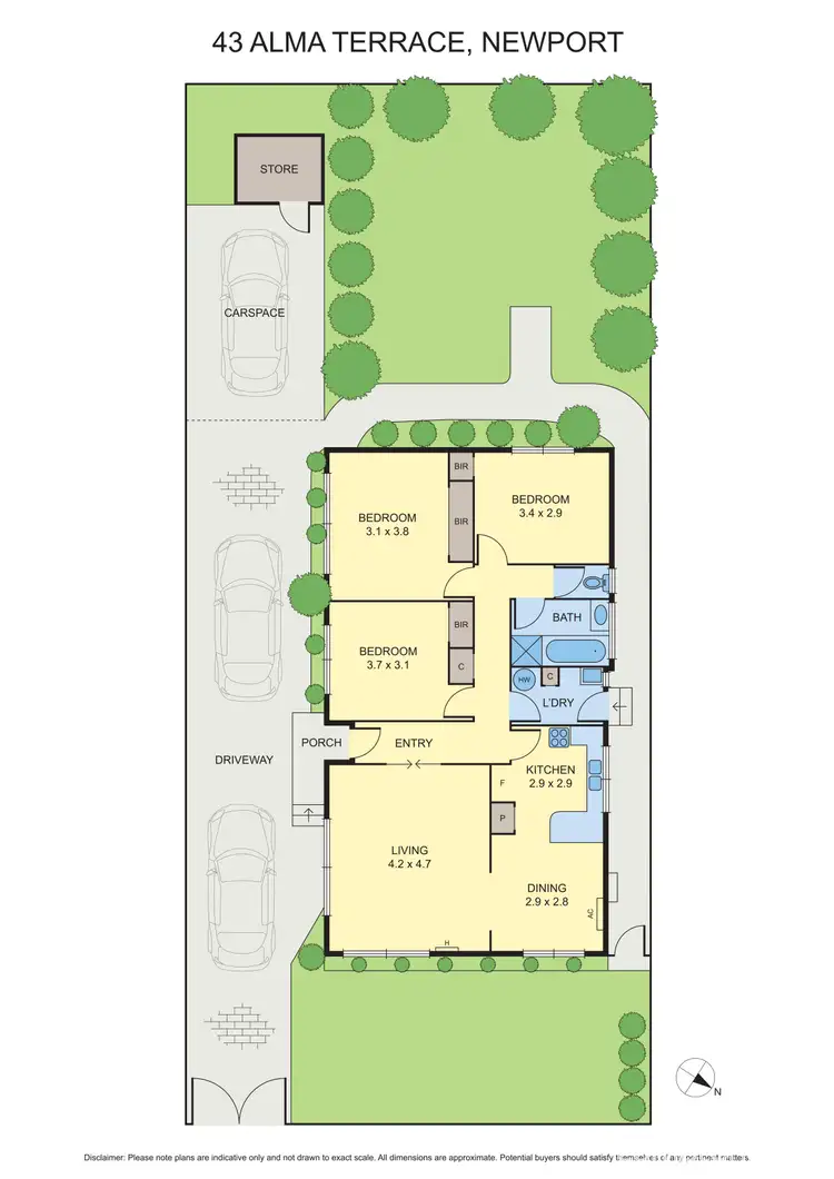 Floorplan of Homely house listing, 43 Alma Terrace, Newport VIC 3015