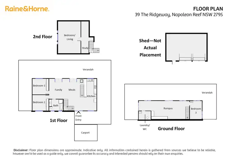 Floorplan of Homely house listing, 39 The Ridgeway, Napoleon Reef NSW 2795