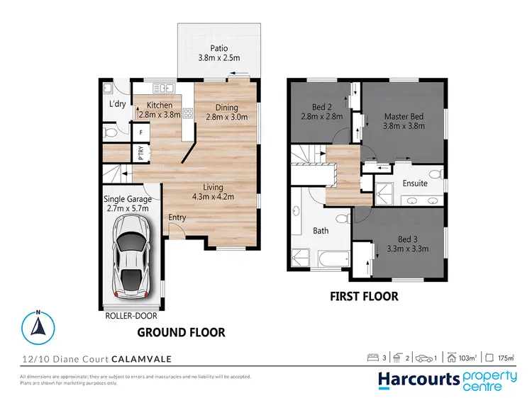 Floorplan of Homely townhouse listing, 12/10 Diane Court, Calamvale QLD 4116