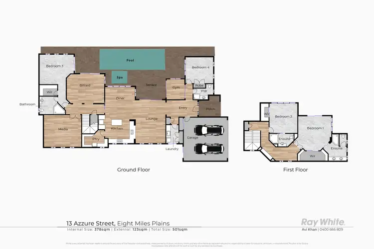 Floorplan of Homely house listing, 13 Azzure Street, Eight Mile Plains QLD 4113