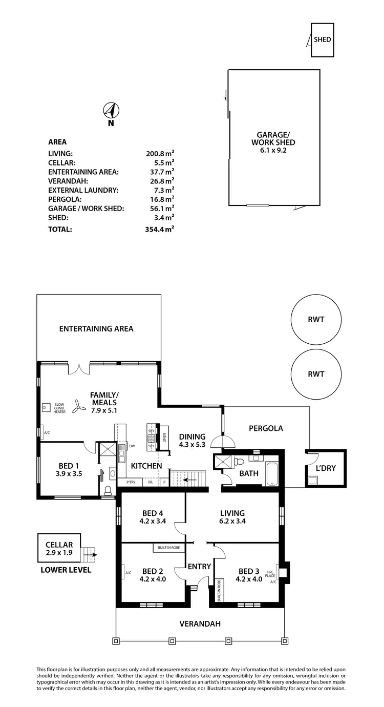 Floorplan of Homely house listing, 23 Sandergrove Road, Strathalbyn SA 5255