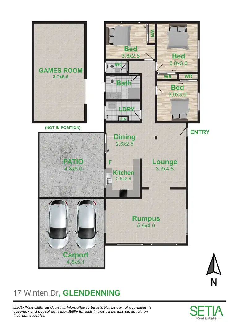 Floorplan of Homely house listing, 17 Winten Drive, Glendenning NSW 2761